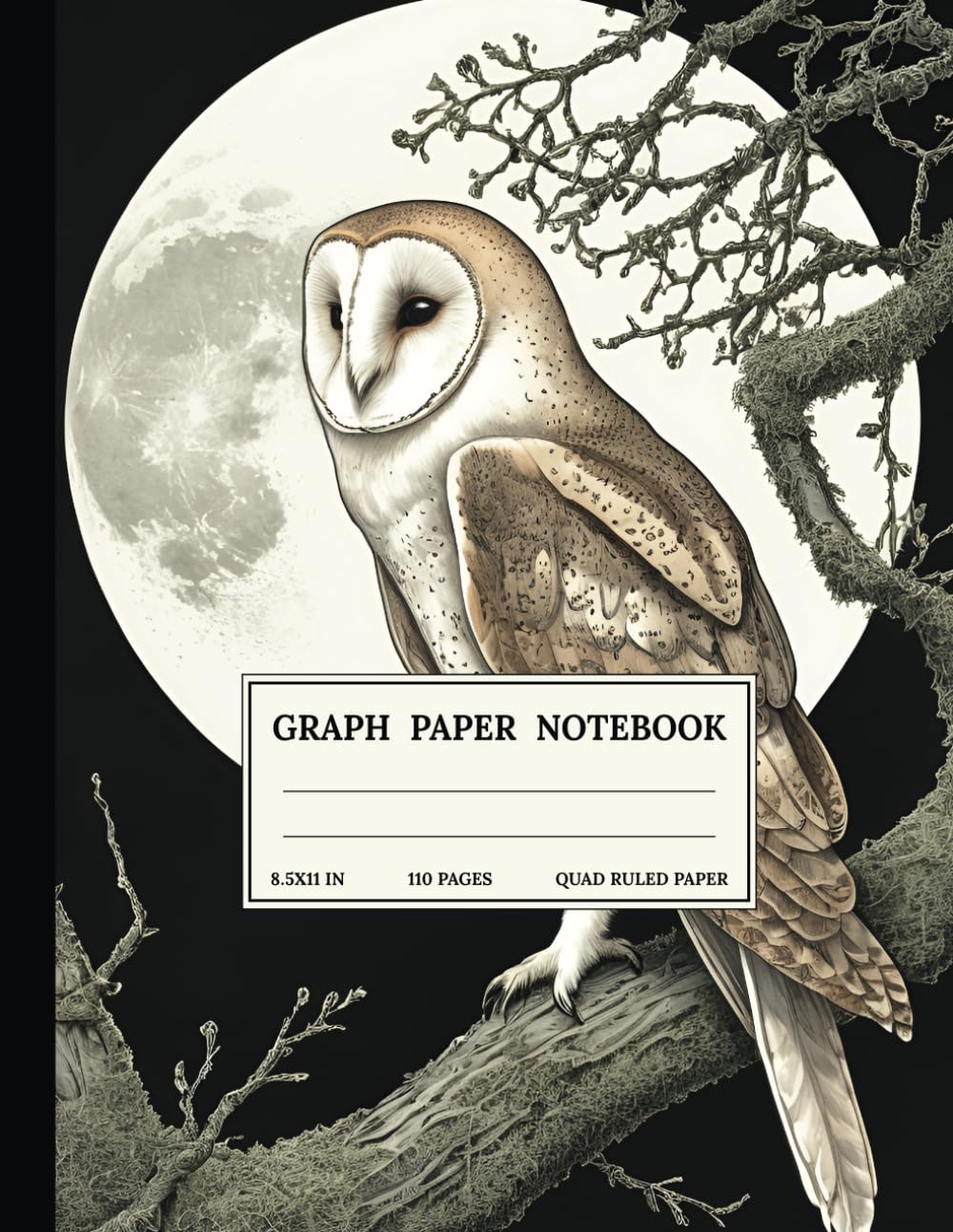 capítulo por capítulo baixar Graph Paper Composition Notebook: Quad Ruled 5x5 Barn Owl Forest Moon Vintage Aesthetic Wildlife Illustration. For Students, Teachers. College, School, Office & Work