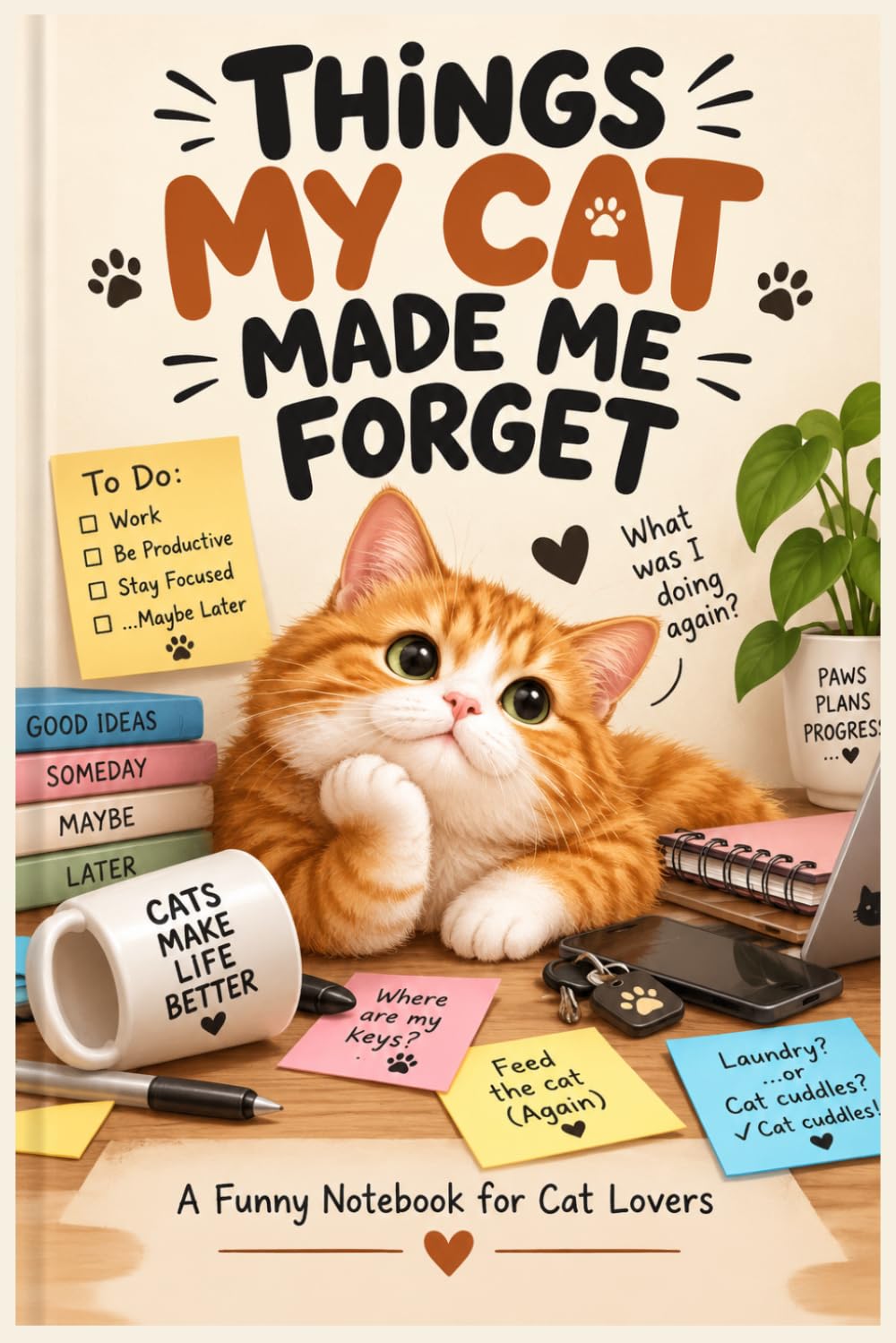 capítulo por capítulo baixar Things My Cat Made Me Forget: A Funny Notebook for Cat Lovers