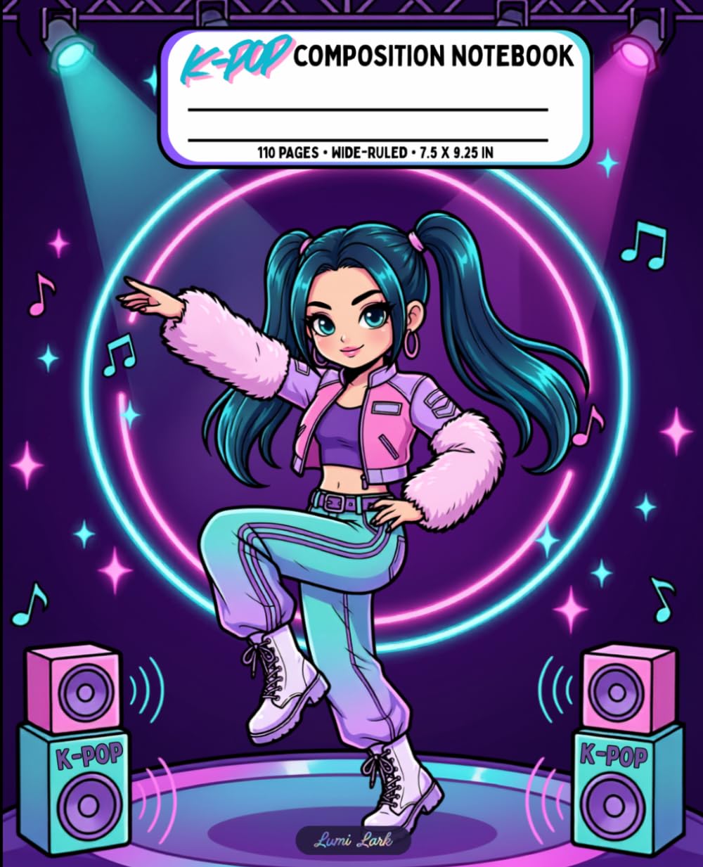 ler totalmente K-Pop Composition Notebook: 110 Wide-Ruled Pages for Notes, Classes, and Creative Writing