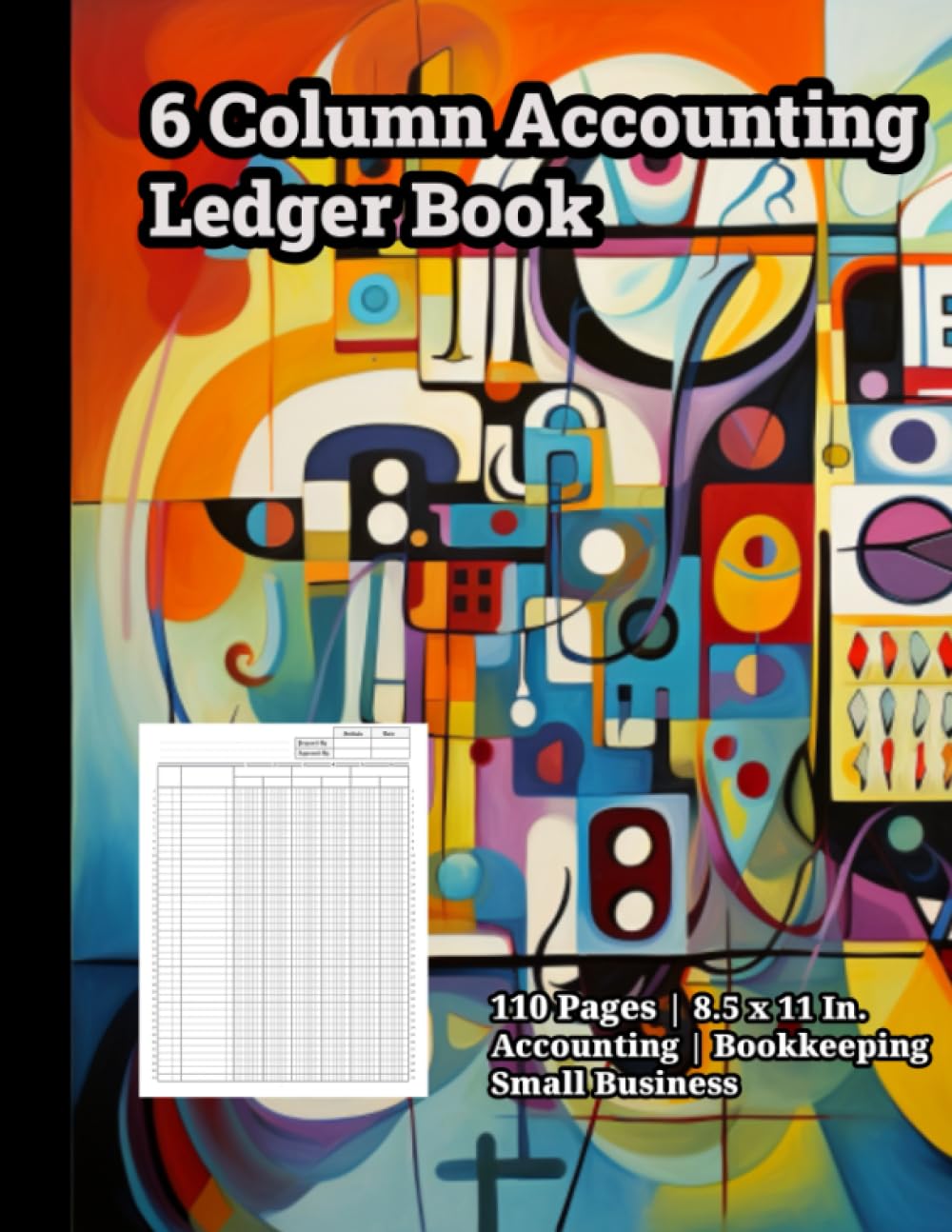 ler totalmente 6 Column Accounting Ledger Book: 110 Pages | 8.5 x 11 In. | Accounting | Bookkeeping | Small Business