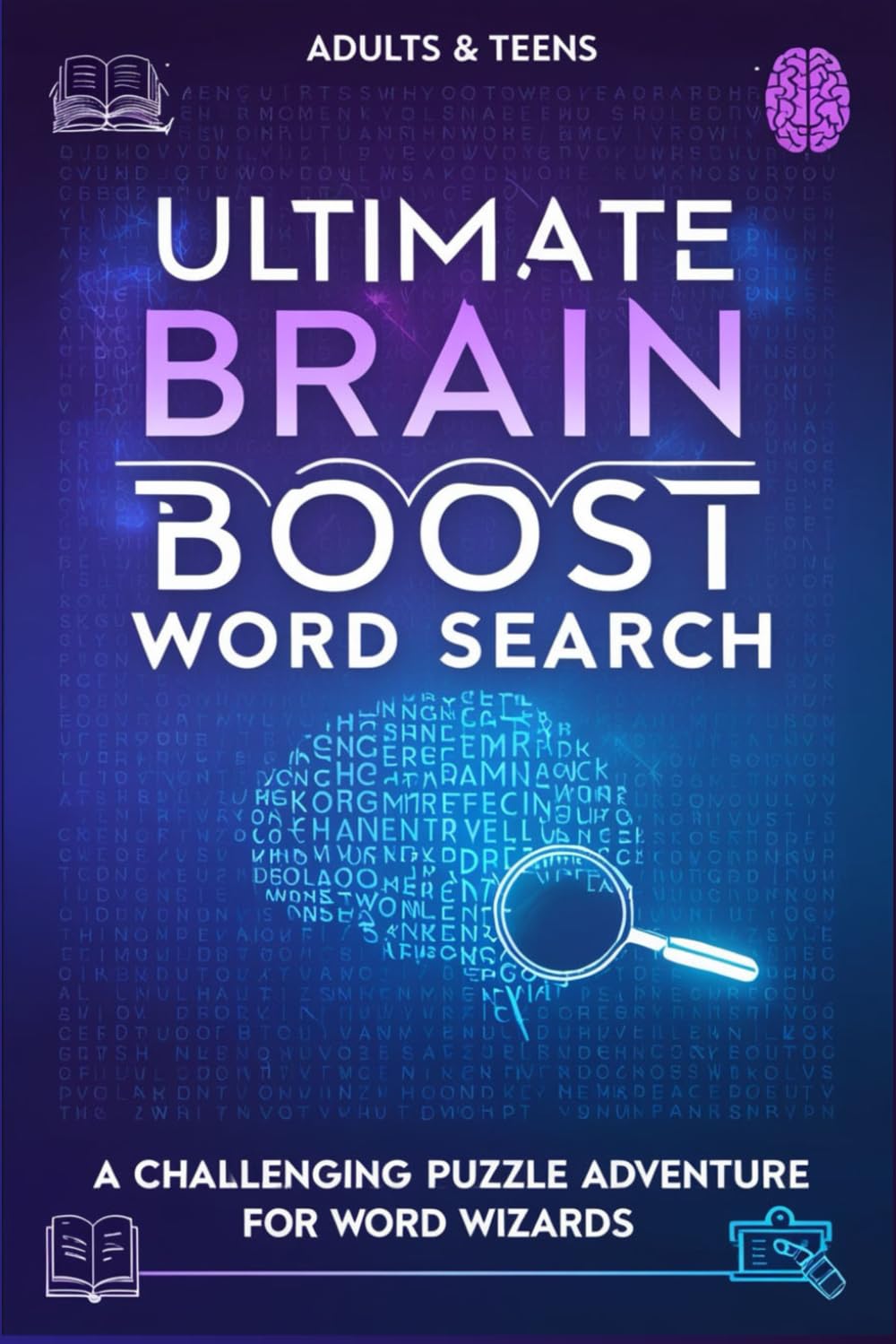 ler totalmente Ultimate Brain Boost Word Search: A Challenging Puzzle Adventure for Word Wizards