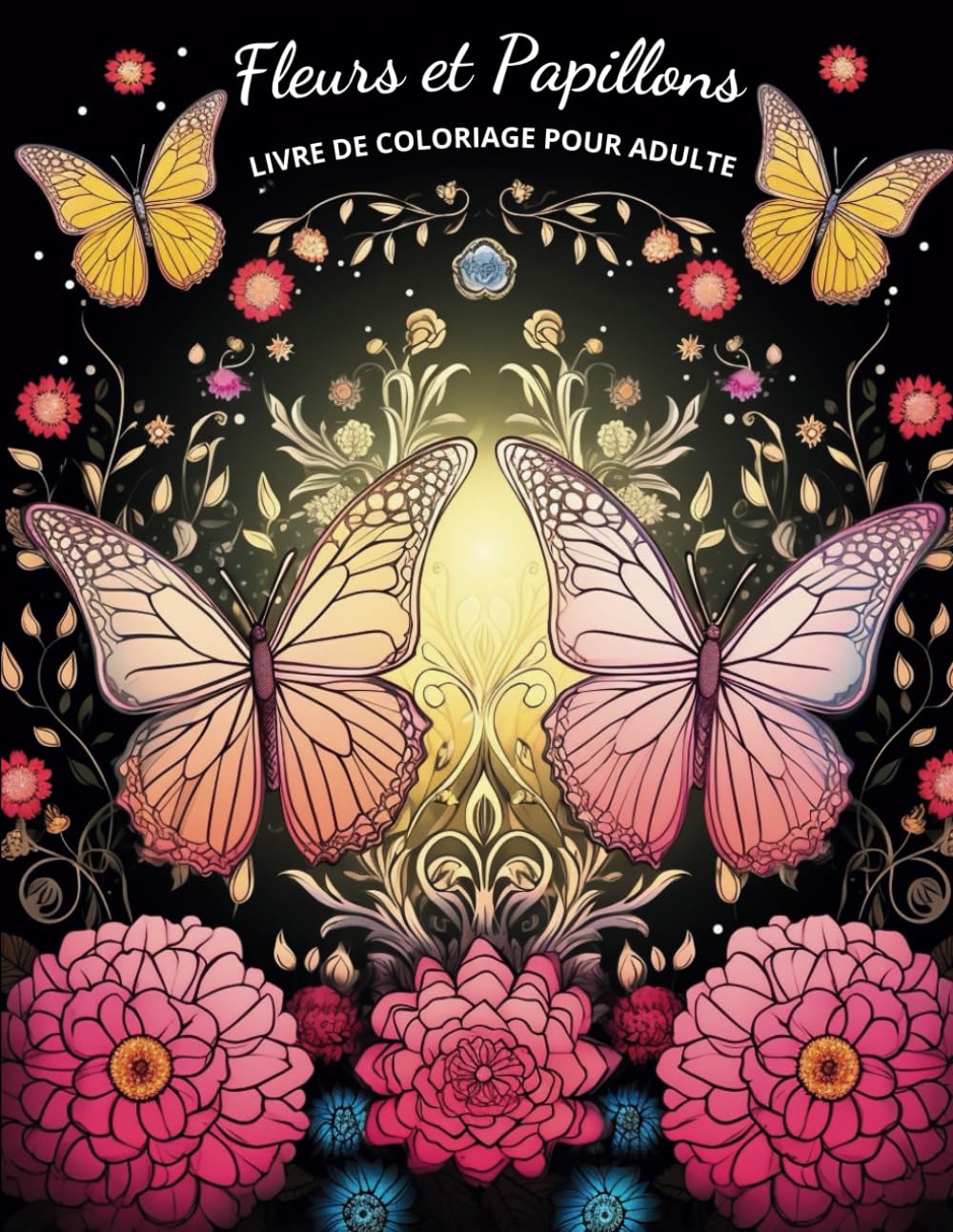 Fleurs et Papillons Livre de Coloriage pour Adulte: Un Voyage Intime au Cœur de la Nature: Là où chaque coup de crayon réveille une fleur, et chaque couleur fait danser un papillon. (French Edition) baixar livro de graça