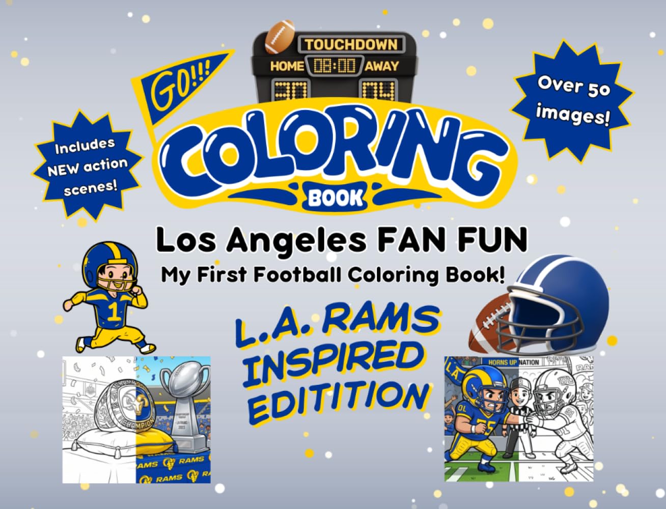 Los Angeles Fan Fun: My First Football Coloring Book: A Cute Sports Activity Book for Kids Ages 4-8 (Los Angeles Edition) (Gridiron City Fun) baixar o livro de graça
