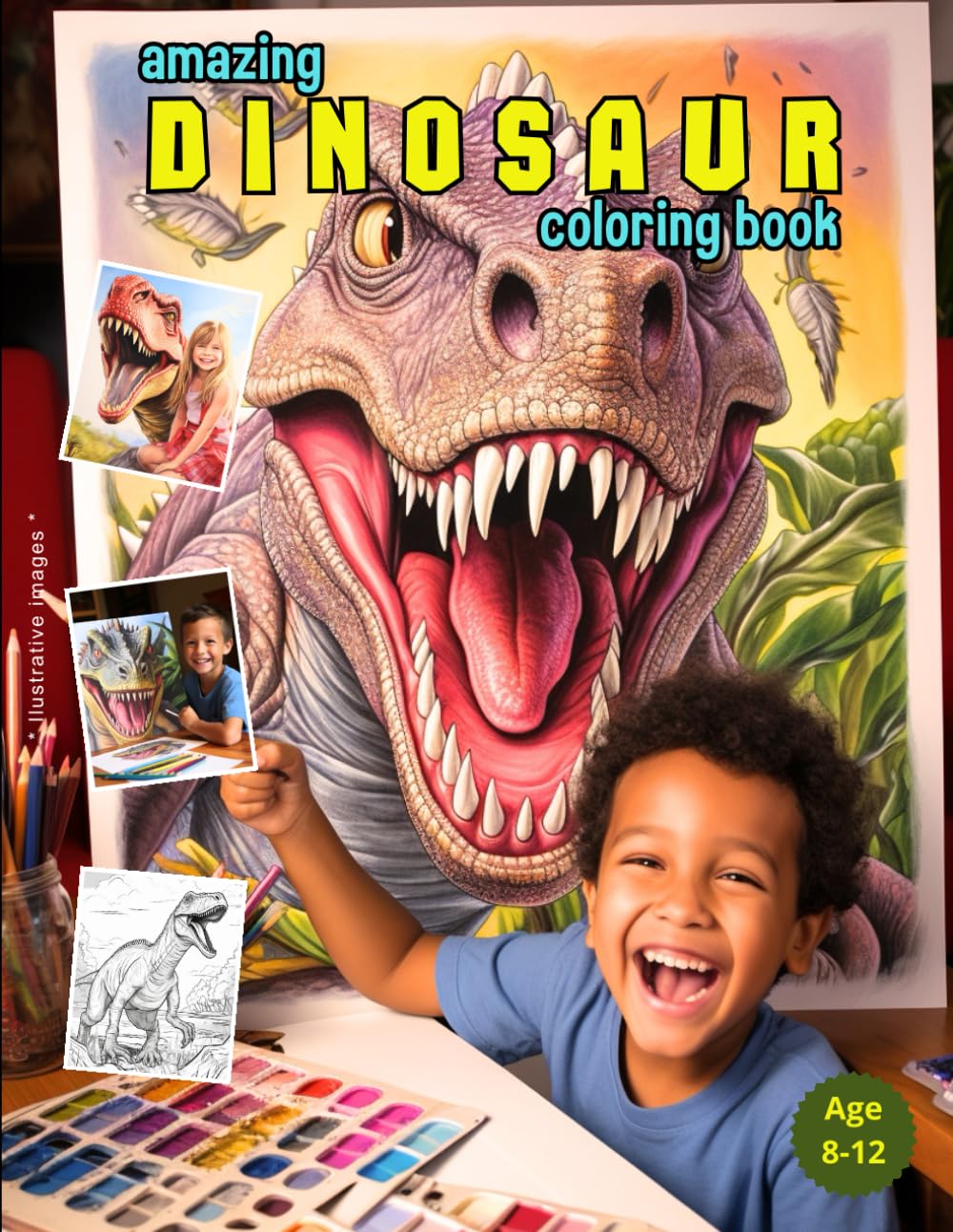 ler totalmente Amazing Dinosaur Coloring Book: Amazing Dinosaur Coloring Book - Age 8-12 (Portuguese Edition)