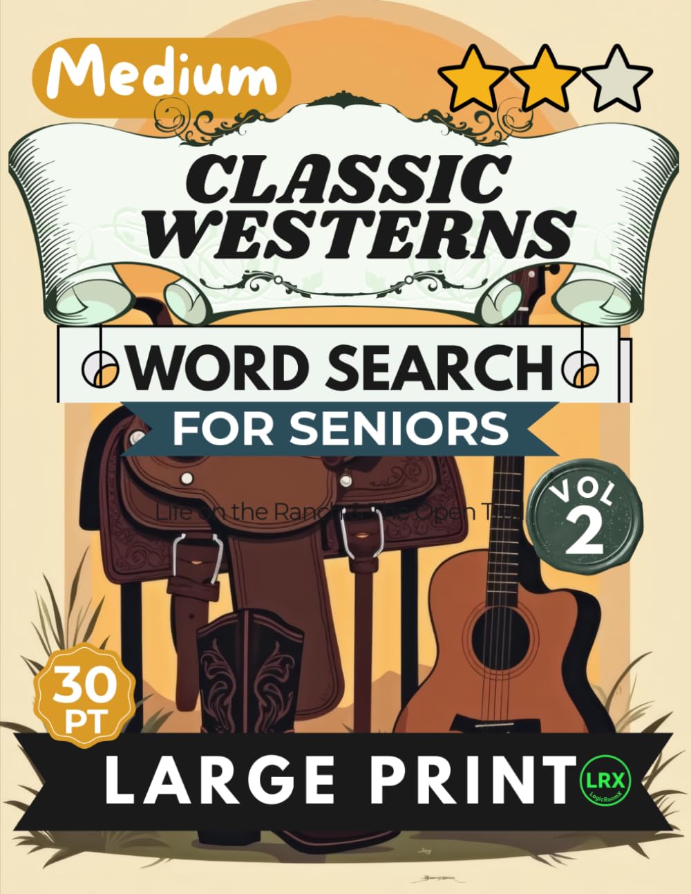 capítulo por capítulo baixar Medium Classic Westerns Vol 2 Word Search for Seniors Large Print: 100 Nostalgic Ranch & Trail Puzzles | 14x14 Grid 30pt Large Font | Diagonals... Words | Open Range & Campfire Memories