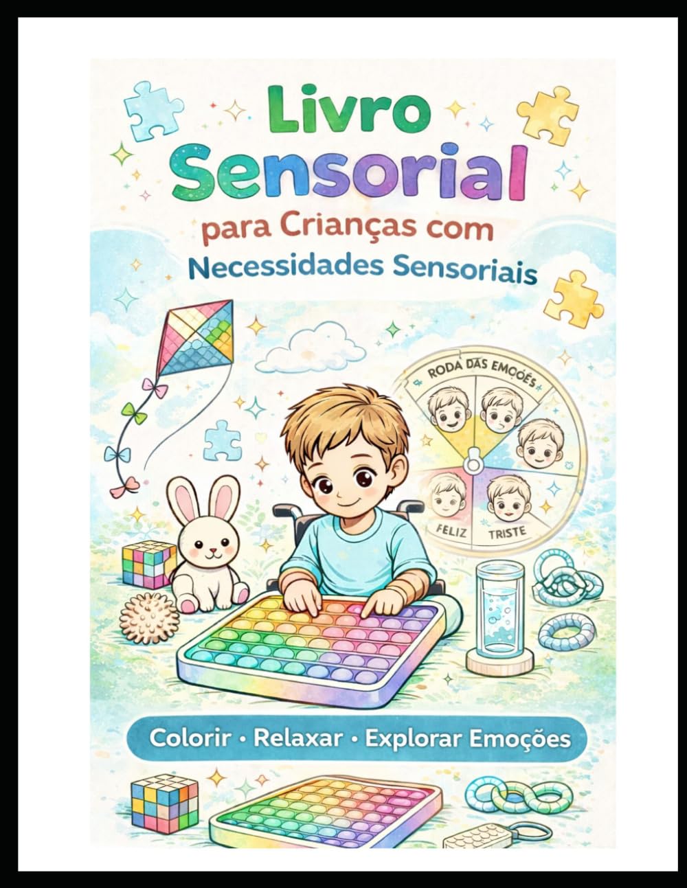 Livro Sensorial para Crianças com Necessidades Sensoriais: Livro de atividades e colorir para crianças autistas, com TDAH e neurodivergentes (Portuguese Edition) baixar o livro de graça