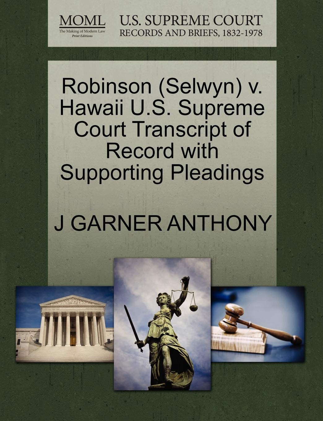 capítulo por capítulo baixar Robinson (Selwyn) v. Hawaii U.S. Supreme Court Transcript of Record with Supporting Pleadings
