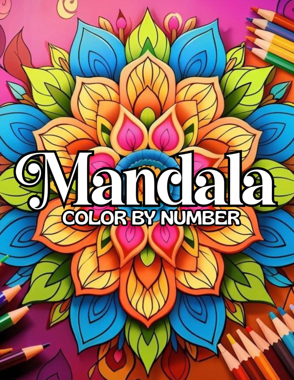 Mandala Color By Number: 100 Pages Large Print Mandala Color by Number Coloring Book For Adults And Seniors baixar o livro de graça