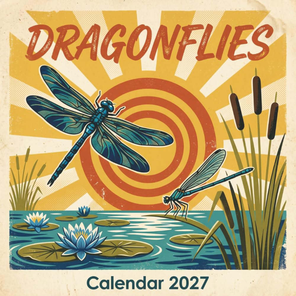 Dragonflies Calendar 2027: Classic Mid-Century Illustrated Monthly for Nature Lovers, Design Enthusiasts, and Nostalgia Seekers baixar o livro de graça