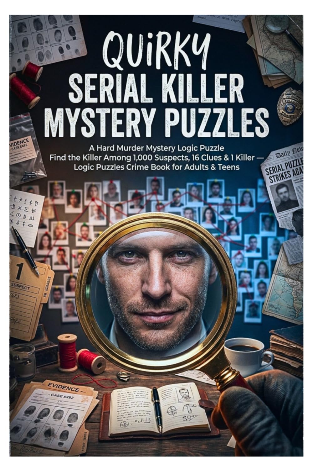 Quirky Serial Killer Mystery Puzzles: A Hard Murder Mystery Logic Puzzle Find the Killer Among 1,000 Suspects, 16 Clues & 1 Killer — Logic Puzzles Crime Book for Adults & Teens baixar livro de graça