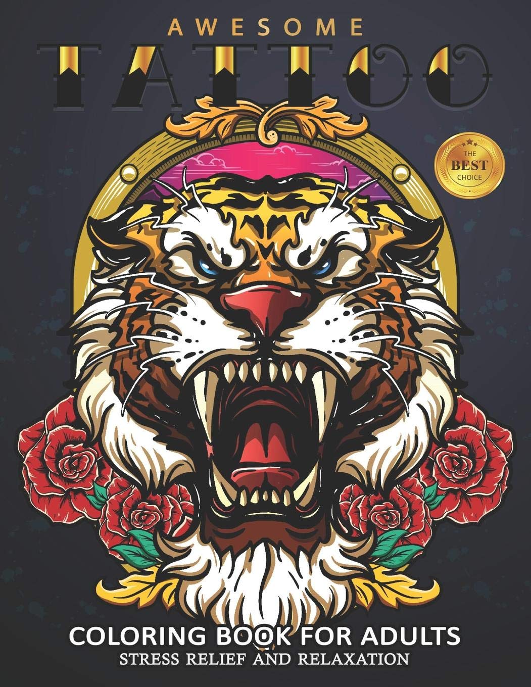 Awesome Tattoo Coloring Book for Adults: Sexy and Stress Relieving Designs for Adults Relaxation Men and Women Coloring Pages baixar o livro de graça