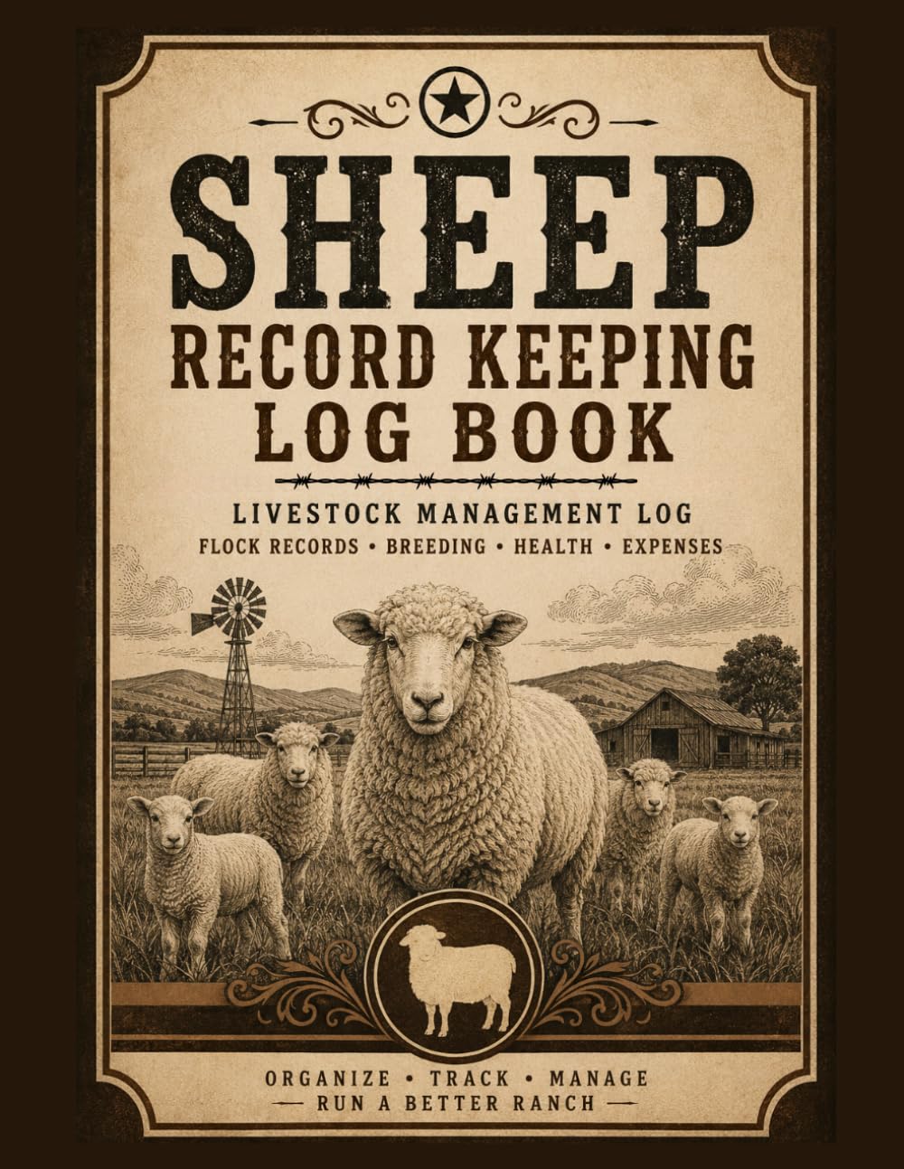 Sheep Record Keeping Log Book: A Complete Livestock Management Notebook for Sheep Farmers Featuring Individual Animal Records, Breeding, Lambing, Flock Health, Inventory, Income & Expense Tracking baixar o livro de graça