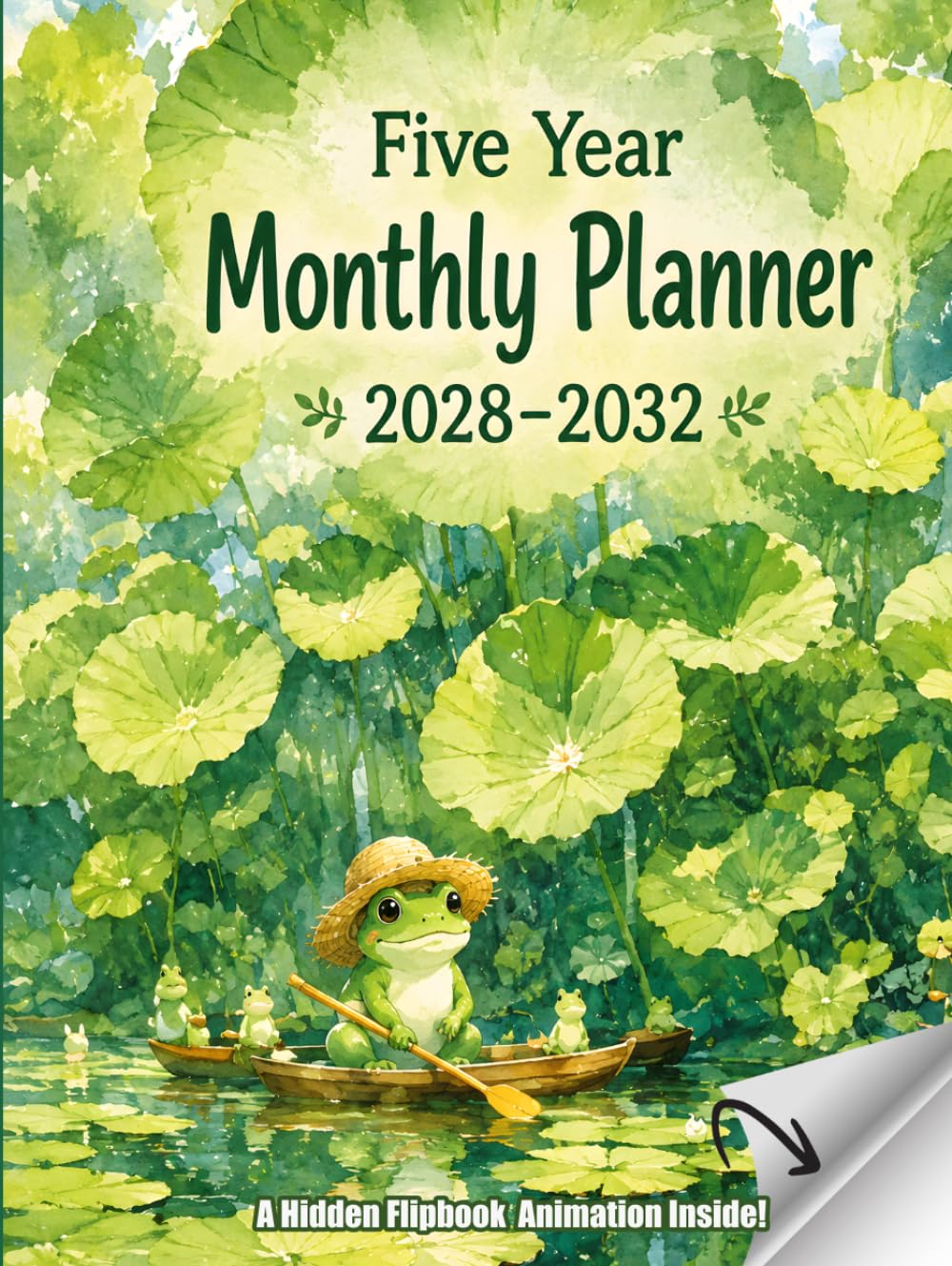 capítulo por capítulo baixar Five Year Monthly Planner 2028–2032: 60 Month Calendar Organizer Two Pages Per Month with Holidays from January 2028 to December 2032 | With Cute Flipbook Animation inside for Frog Lovers Large Size