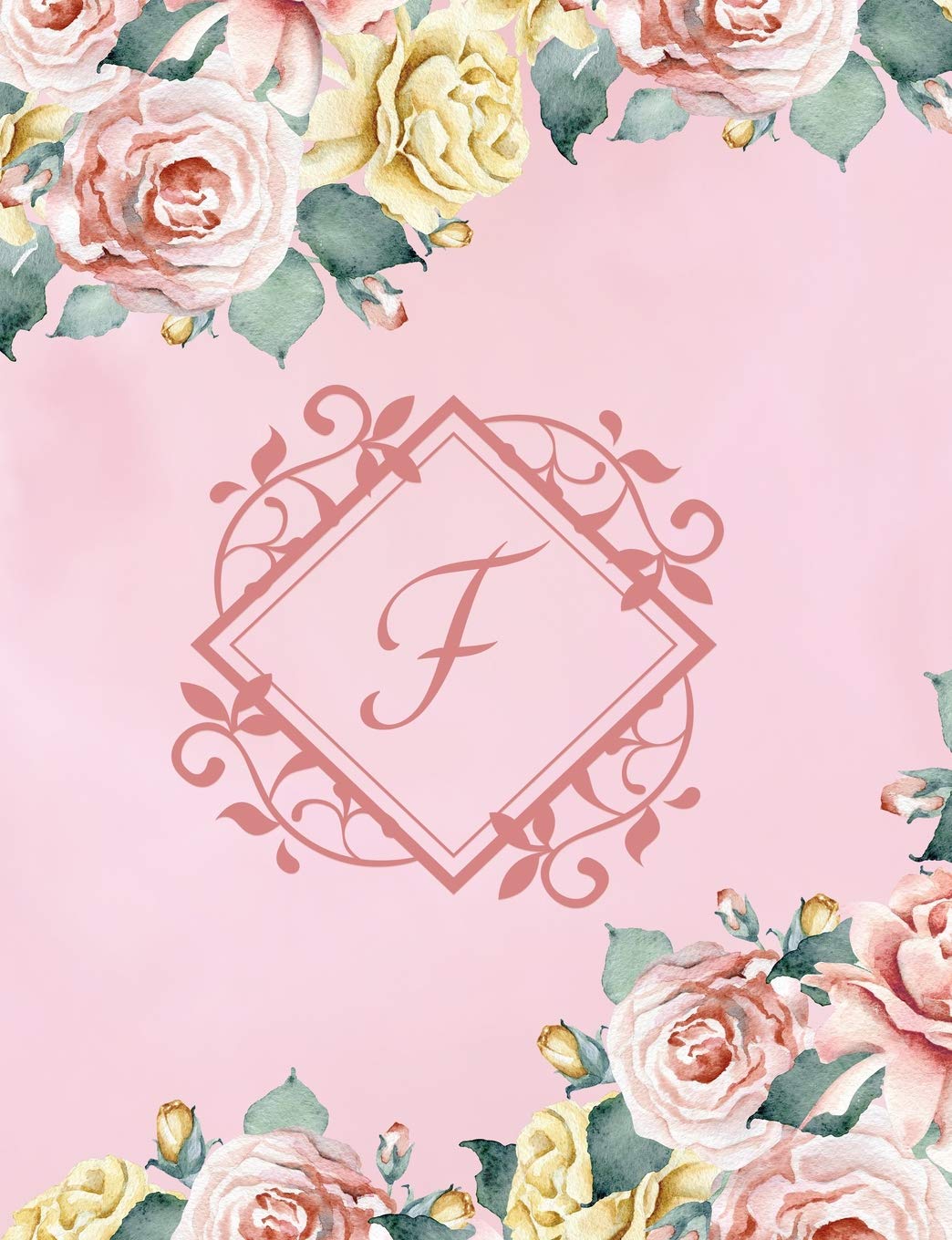 F: Monogram Initial Wide Ruled Notebook and Journal baixar o livro de graça