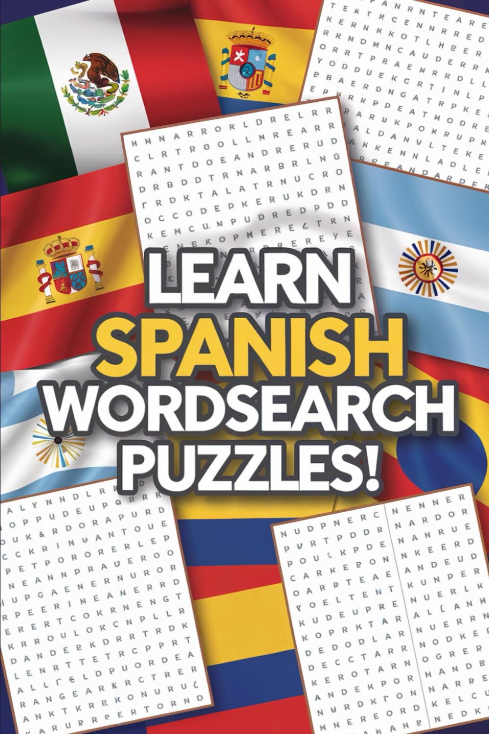 Learn Spanish Wordsearch Puzzles: Improve Your Spanish Vocabulary baixar livro de graça