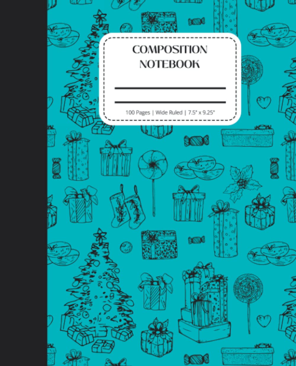 Holiday Themed Composition Notebook for Kids - Wide Ruled: 100 pages, 7.5 x 9.25 inches, Christmas Journal for Students, K-5th Grade baixar livro de graça