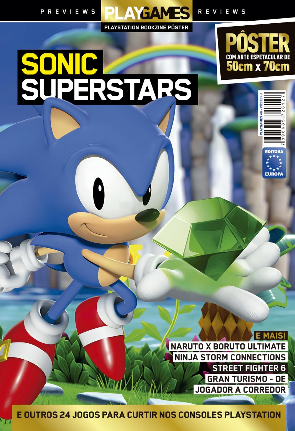 ler totalmente Sonic Superstars - Superpôster PlayGames