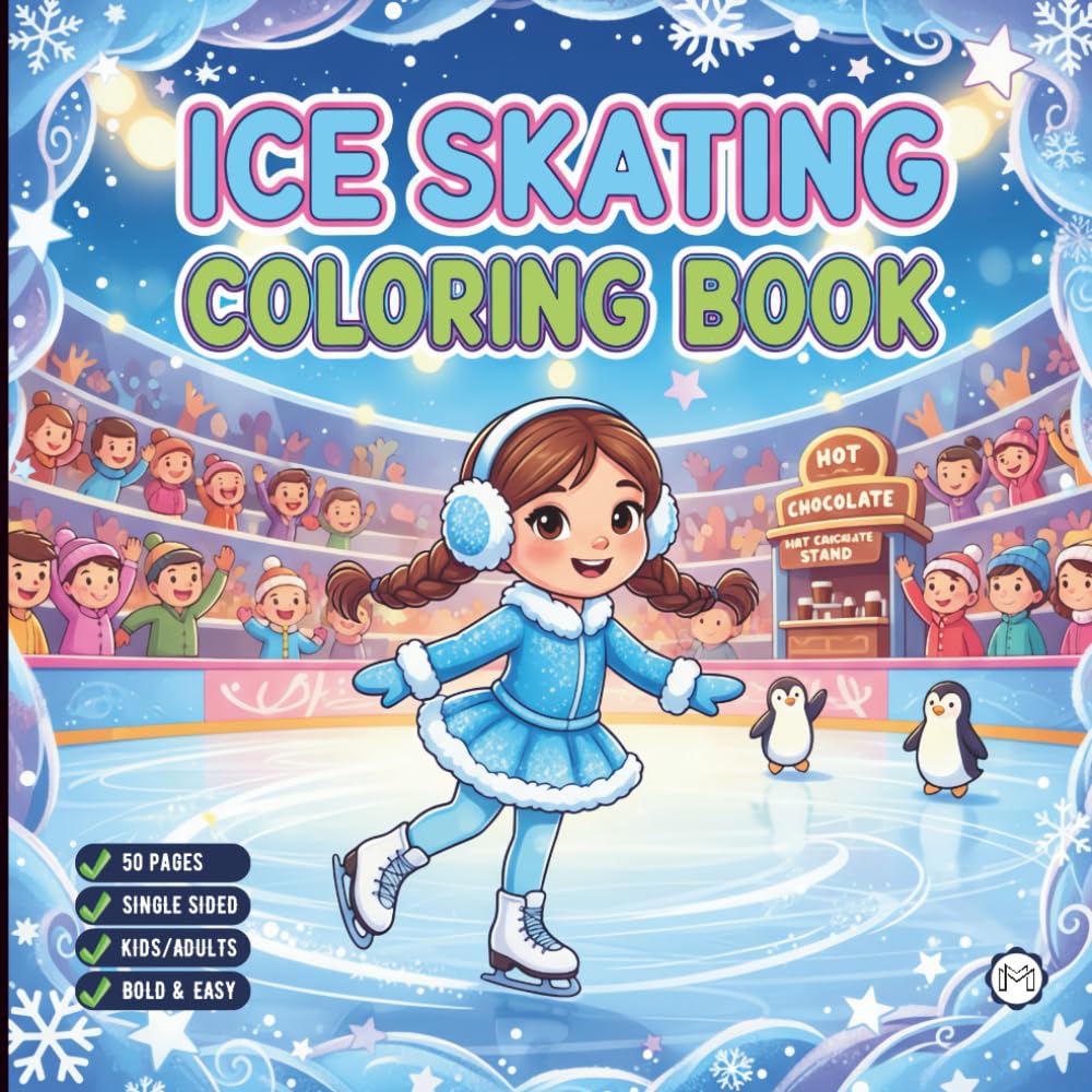 capítulo por capítulo baixar Cool Ice Skating Coloring Book for Adults Kids Boys Girls Teens Children: Figure Skating Coloring Book Christmas Gift Cozy Winter Sports Ice Skating... Activity Sheets for Ice Hockey Lovers