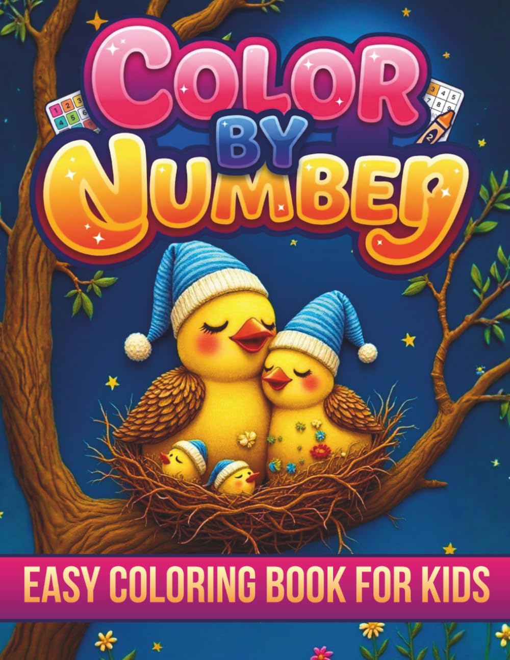ler totalmente Easy Color by Number Coloring Book for Kids: Cute Animal Coloring Book for Kids, Teens & Adults – Easy Relaxing Pages for Beginners & Seniors with Fun Creative Art.