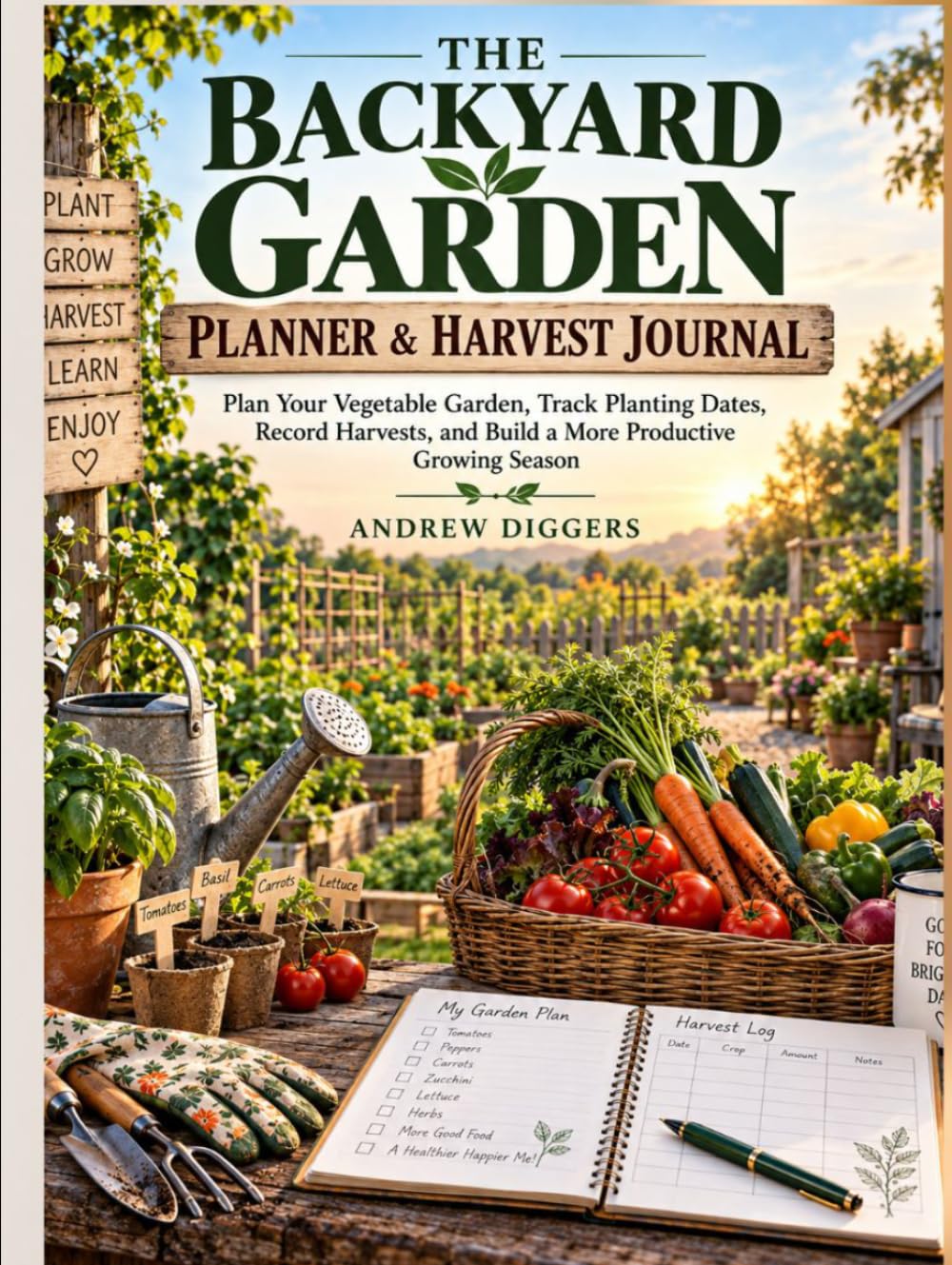 ler totalmente THE BACKYARD GARDEN PLANNER & HARVEST JOURNAL: Plan Your Vegetable Garden, Track Planting Dates, Record Harvests, and Build a More Productive Growing Season