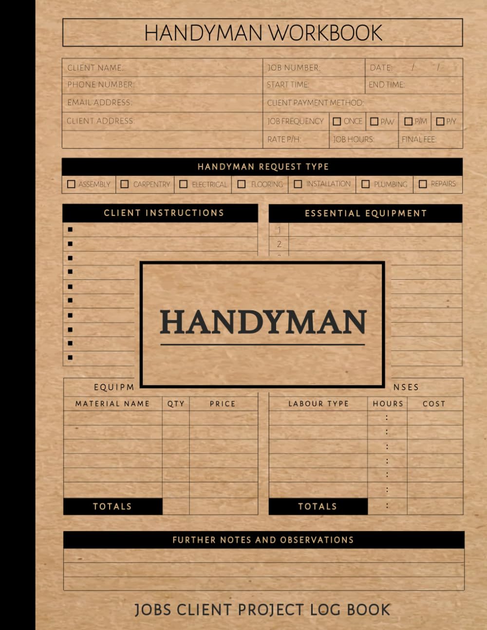 capítulo por capítulo baixar Handyman Jobs Client Project Log Book: Streamline Work & Track Every Job. Ideal for Handymen, Contractors, and Service Professionals
