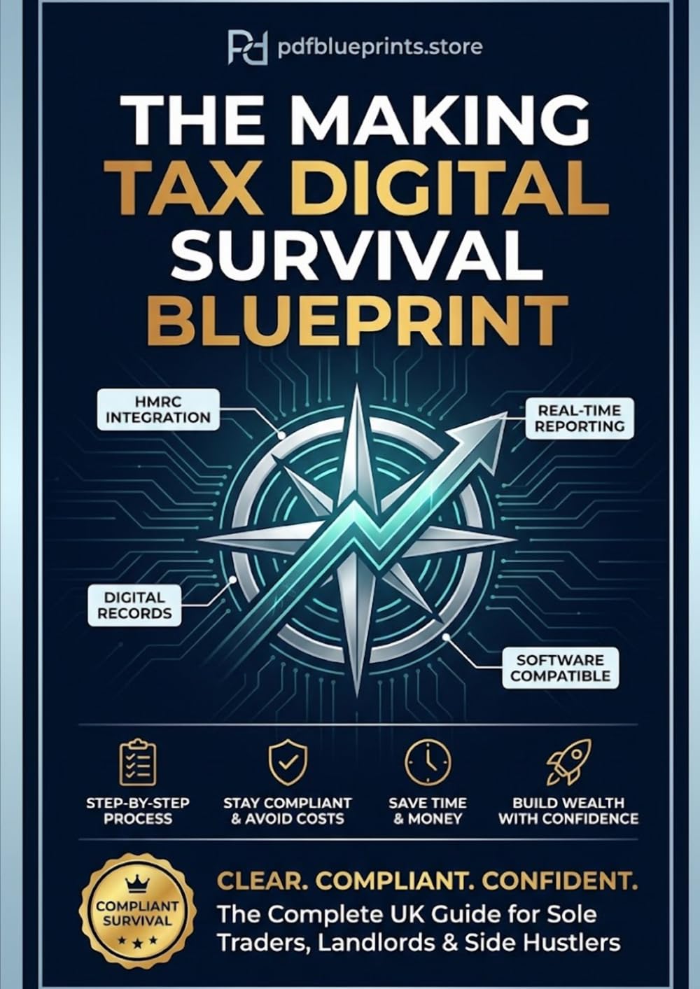 ler totalmente The Making Tax Digital Survival Blueprint: The Complete UK Guide for Sole Traders, Landlords & Side Hustlers