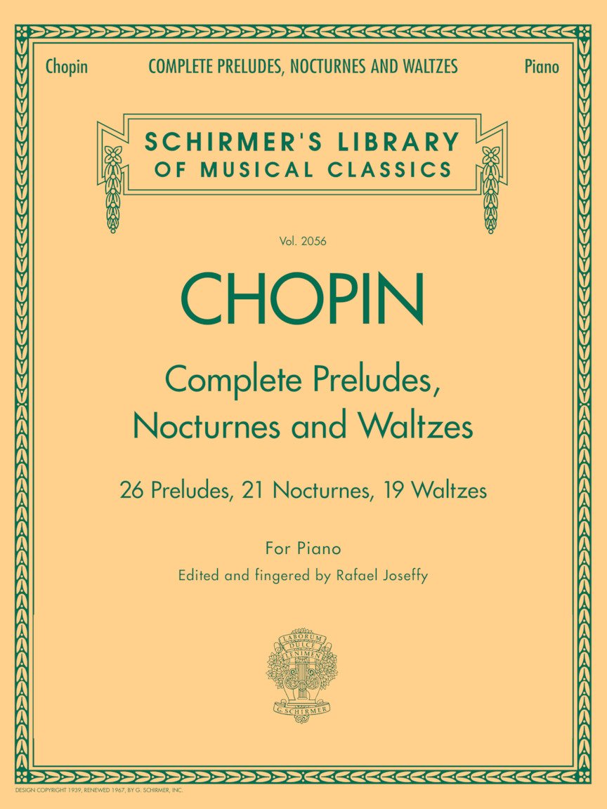 Complete Preludes, Nocturnes & Waltzes: Schirmer Library of Classics Volume 2056