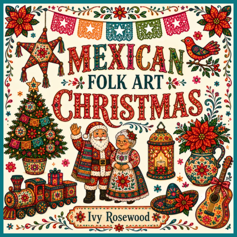 ler totalmente Mexican Folk Art Christmas: 180 Fussy Cut Ephemera Cutouts for Junk Journaling, Decoupage, Scrapbooking, and Festive Paper Crafts