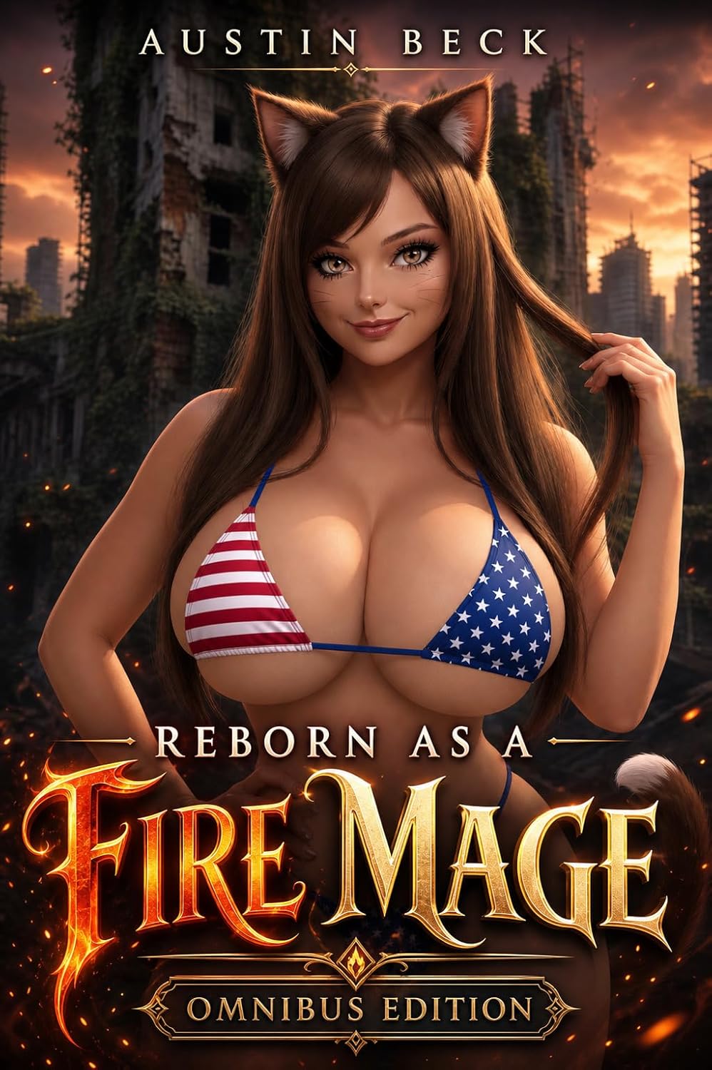 ler totalmente Reborn as a Fire Mage Box Set (Vol. 1-3): A Fantasy Isekai Light Novel (English Edition)