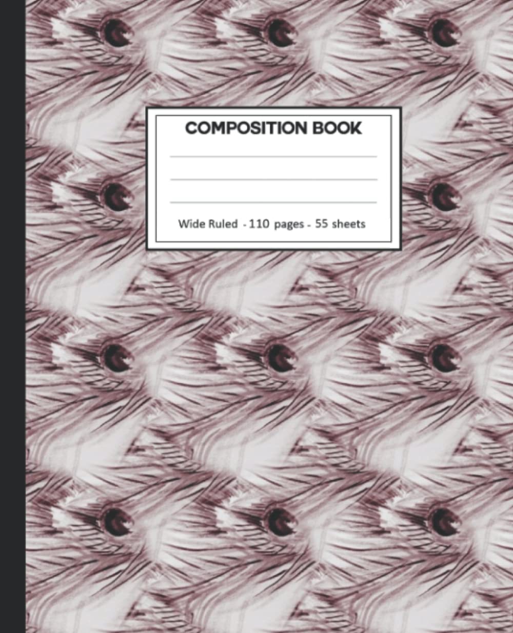 Composition Notebook: Peacock Wide Ruled Paper Notebook Journal size 7.25 x 9.25” for student baixar o livro de graça