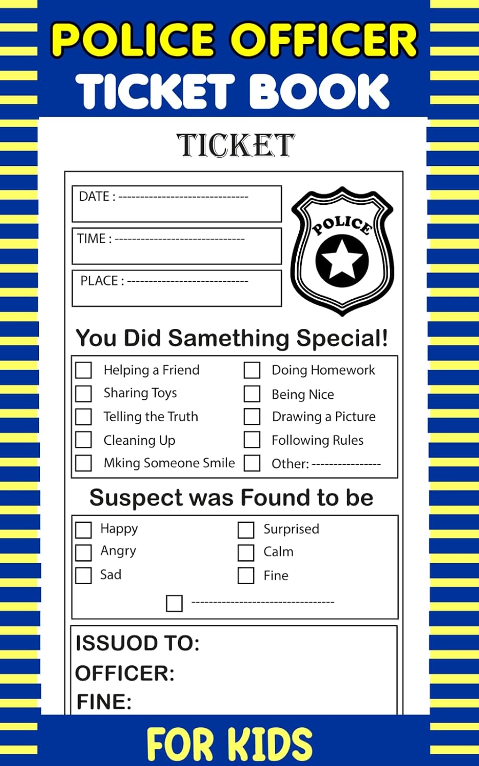 ler totalmente Kids Pretend Police Officer Ticket Book: Playful Fantasy Tickets for Imaginative Fun | Ideal for Future Young Officers
