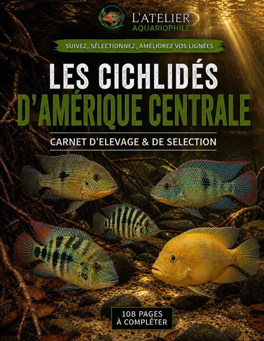 Les Cichlidés d’Amérique centrale: Carnet d’élevage & de sélection (French Edition)