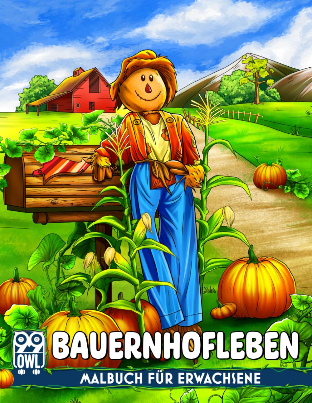 ler totalmente Bauernhofleben: Malbuch Mit Friedlichen Ländlichen Bauernhof Szenen, Gemütlichem Bauernhaus und Bezaubernden Tieren Zur Stressentlastung und Entspannung, Ausmalbilder für Erwachsene Senioren