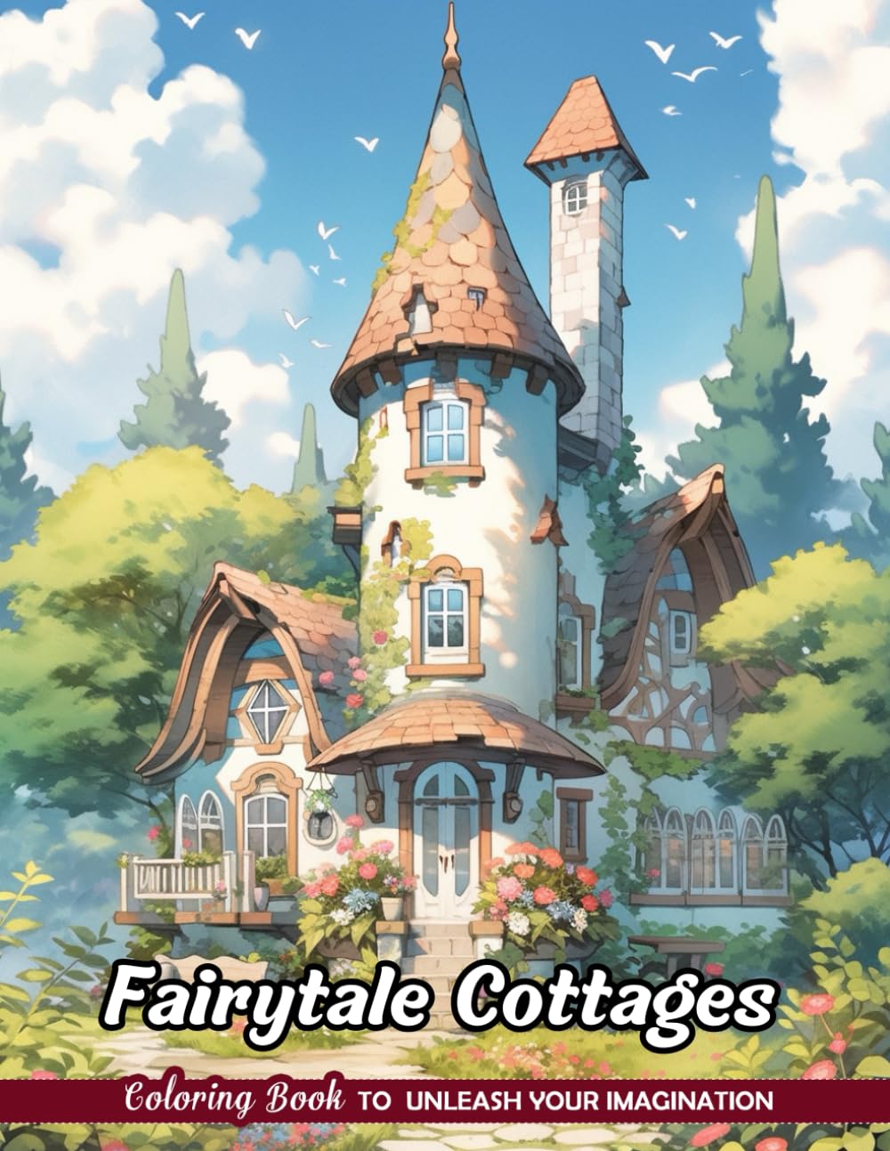 Fairytale Cottages Coloring Book: Storybook Dwellings for Imaginative Art baixar o livro de graça