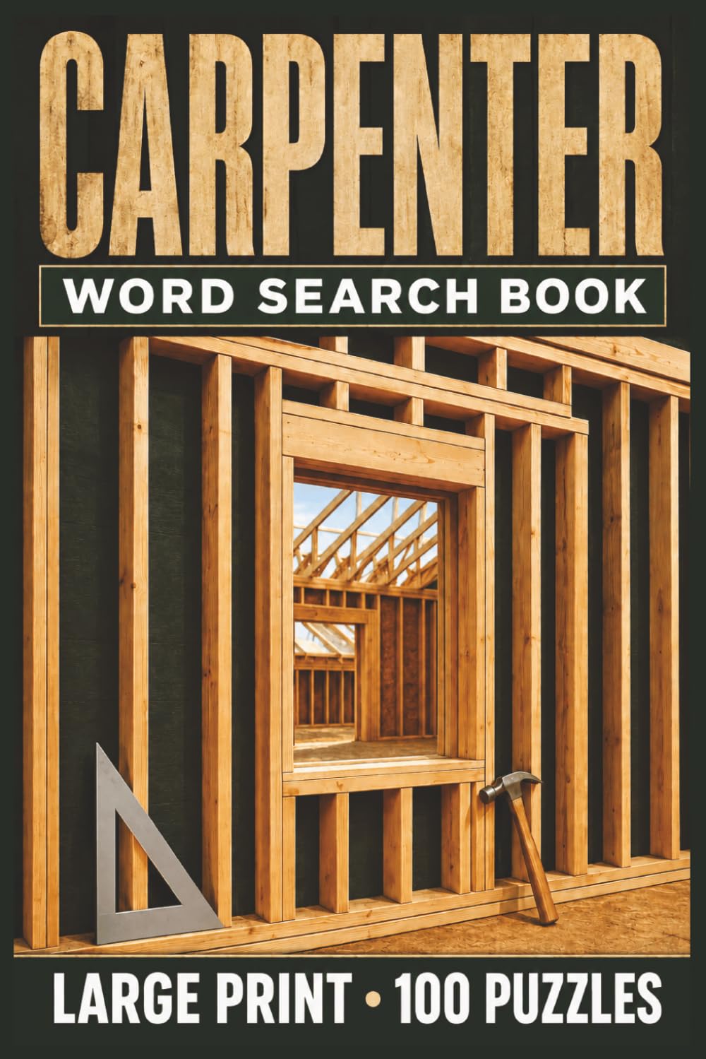 ler totalmente Carpenter Word Search Book: Large Print Puzzle Collection with 100 Puzzles and 2000 Unique Words on Carpentry Tools, Framing Techniques, and Woodworking Skills