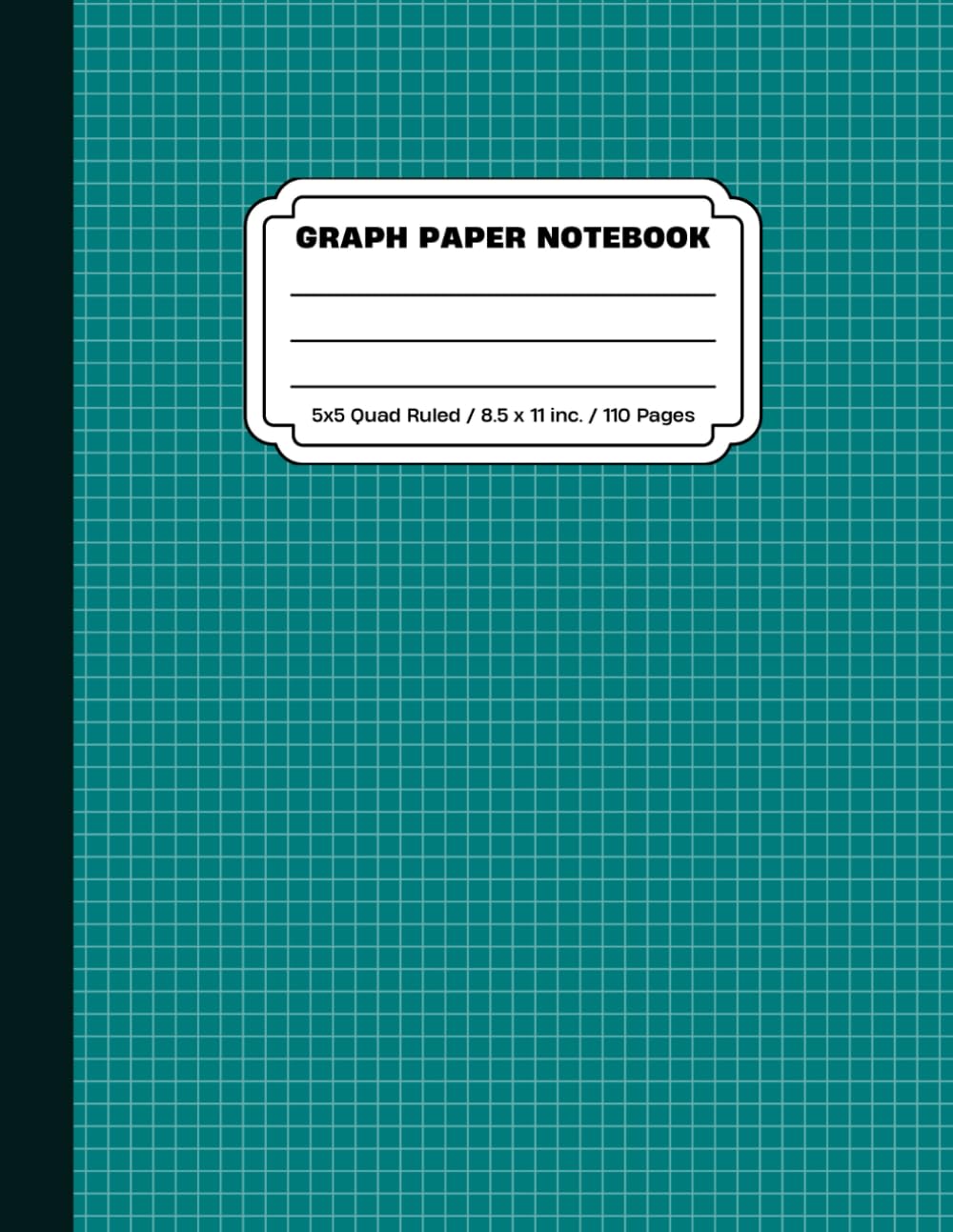 ler totalmente Teal Graph Paper Notebook: Quad Ruled 5x5 Grid | 110 Pages | Stylish Teal Graph Notebook for Drawing, Notes, STEM & School Projects