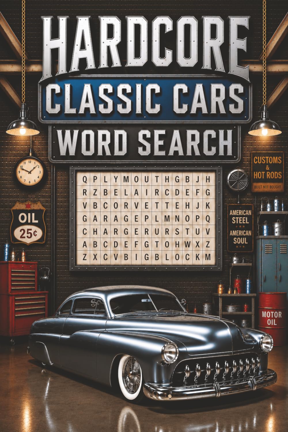 Hardcore Classic Cars Word Search: For True American Car Lovers, Hot Rod Puzzles, V8 Muscle Car Fans