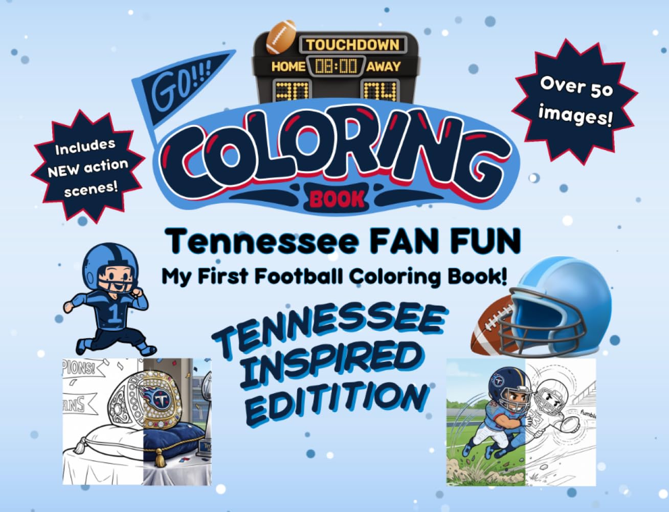 Tennessee Fan Fun: My First Football Coloring Book: A Cute Sports Activity Book for Kids Ages 4-8 (Tennessee Edition) (Gridiron City Fun) baixar o livro de graça