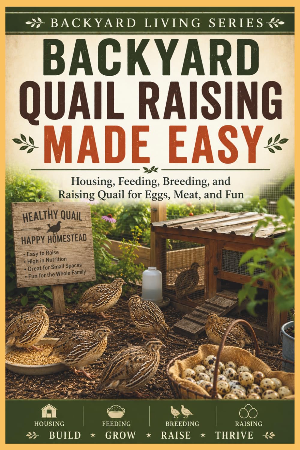 Backyard Quail Raising Made Easy: Housing, Feeding, Breeding, and Raising Quail for Eggs, Meat, and Fun (Backyard Living) baixar o livro de graça