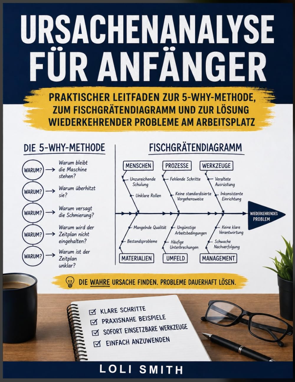 Ursachenanalyse für Anfänger: Praktischer Leitfaden zur 5-Why-Methode, zum Fischgrätendiagramm und zur Lösung wiederkehrender Probleme am Arbeitsplatz (German Edition) baixar livro de graça