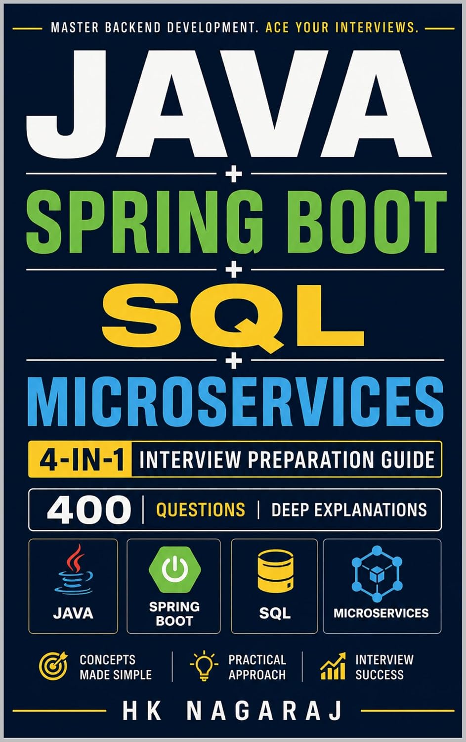 JAVA + SPRING BOOT + SQL + MICROSERVICES 4-in-1 Interview Preparation Guide (English Edition) baixar livro de graça