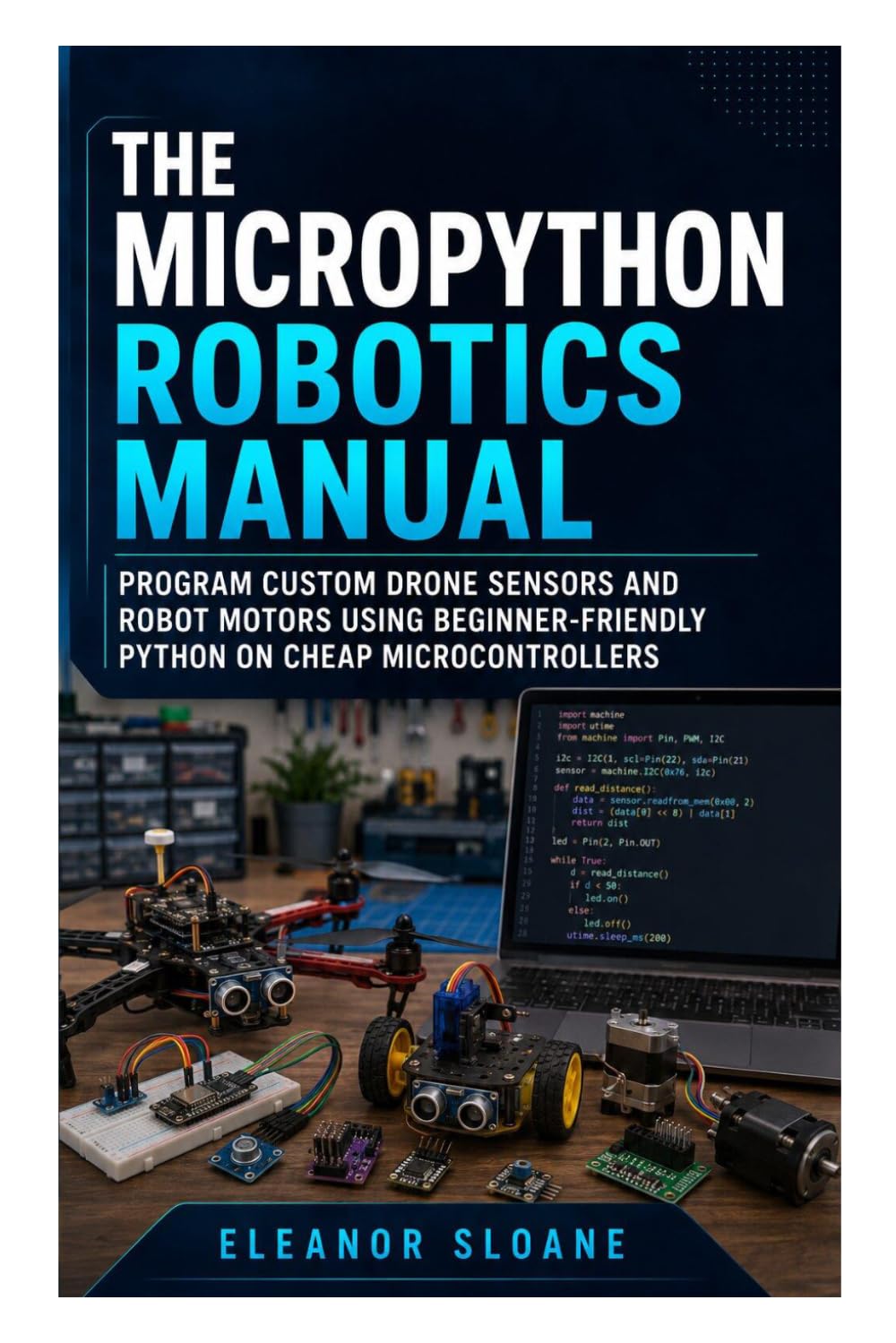 ler totalmente The MicroPython Robotics Manual: Program Custom Drone Sensors and Robot Motors Using Beginner-Friendly Python on Cheap Microcontrollers
