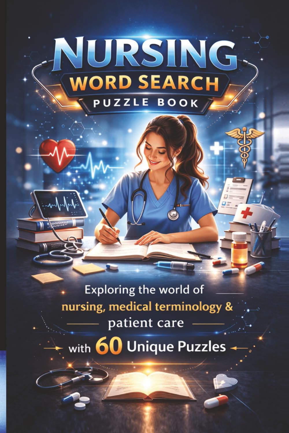Nursing Word Search Puzzle Book: Exploring the world of nursing, medical terminology & patient care with 60 unique puzzles (MajorPuzzles Series)