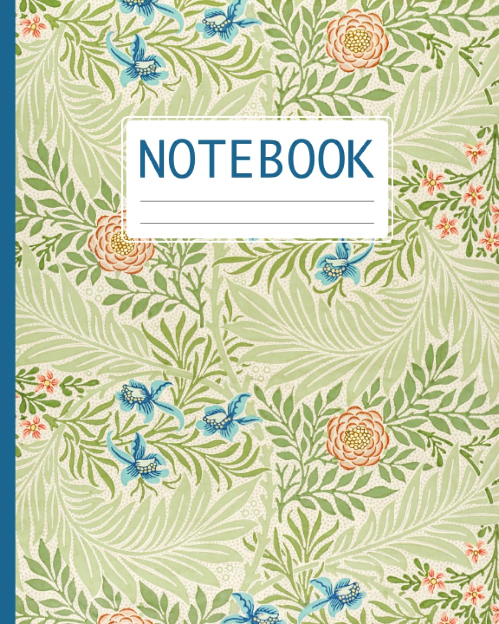 capítulo por capítulo baixar Notebook: The William Morris Collection - Larkspur 8x10 inch 120 Lined (5mm) Pages
