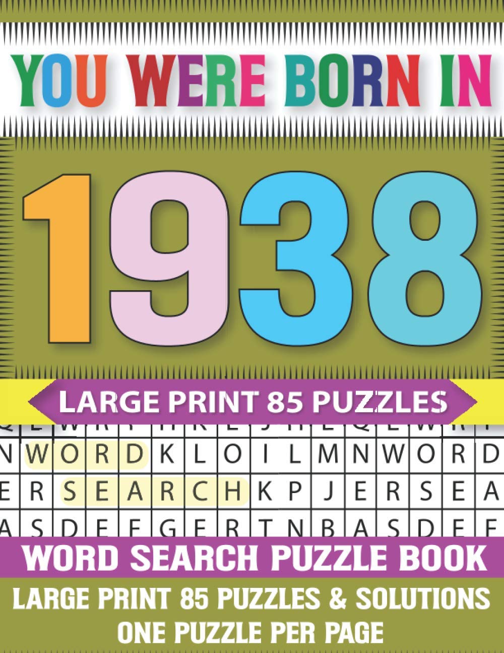 ler totalmente You Were Born In 1938: Word Search puzzle Book: Challenging And Relaxing Puzzle Games For Seniors Adults And All Ages With Solutions