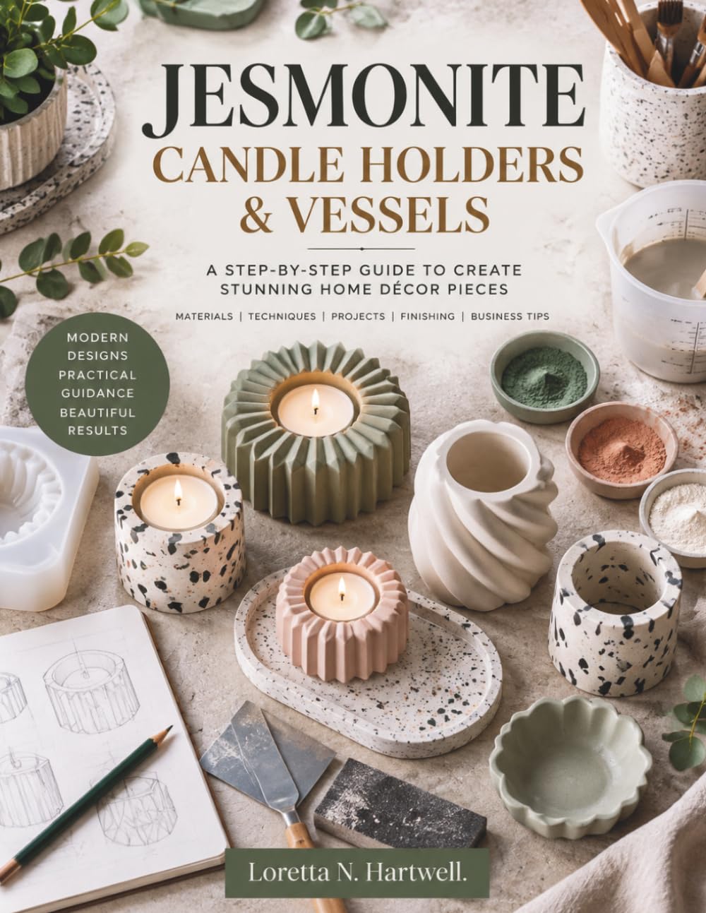 capítulo por capítulo baixar JESMONITE CANDLE HOLDERS & VESSELS: A Practical Guide to Elegant Handmade Home Accessories