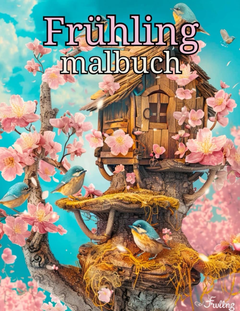 ler totalmente Frühling Malbuch: Frühlings-landschaften, Pflanzen und Blumen Muster: Stressabbau und Entspannung Für Erwachsene und Jugendliche (German Edition)