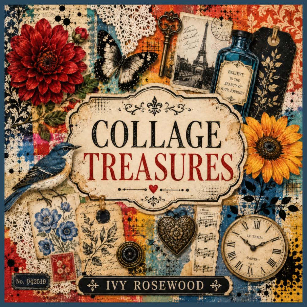 Collage Treasures: 20 Single-Sided Pages of Eclectic Collage Ephemera for Junk Journals, Scrapbooking, Cut and Collage, and Paper Crafts baixar o livro de graça