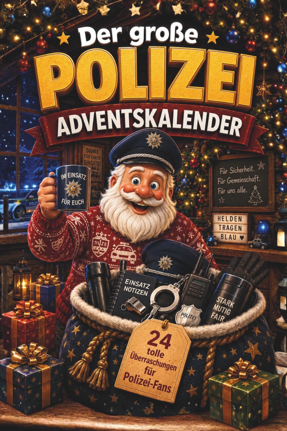 Der große Polizei-Adventskalender: Buch-Adventskalender zum Lesen und Knobeln als Geschenk für Polizisten baixar o livro de graça