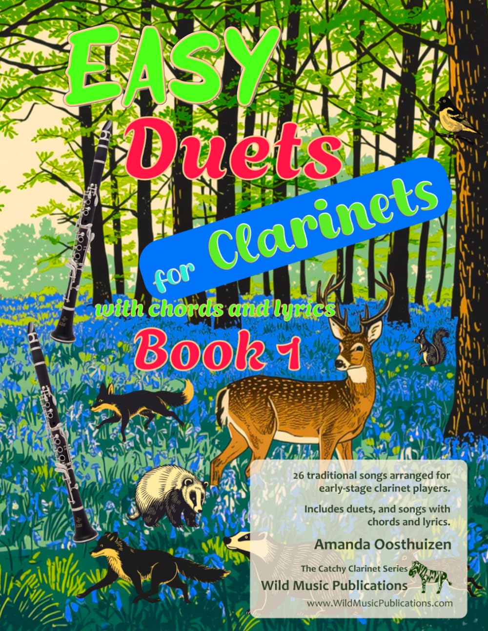 Easy Duets for Clarinets Book 1: 26 well-known songs arranged for early-stage clarinet players with melody in C, chords and lyrics (Clarinet Duets for Beginners and Improvers) baixar o livro de graça